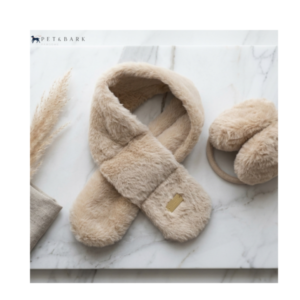 Bufanda y Orejeras Color Capuccino pet&bark1 Bufanda y Orejeras Color Capuccino