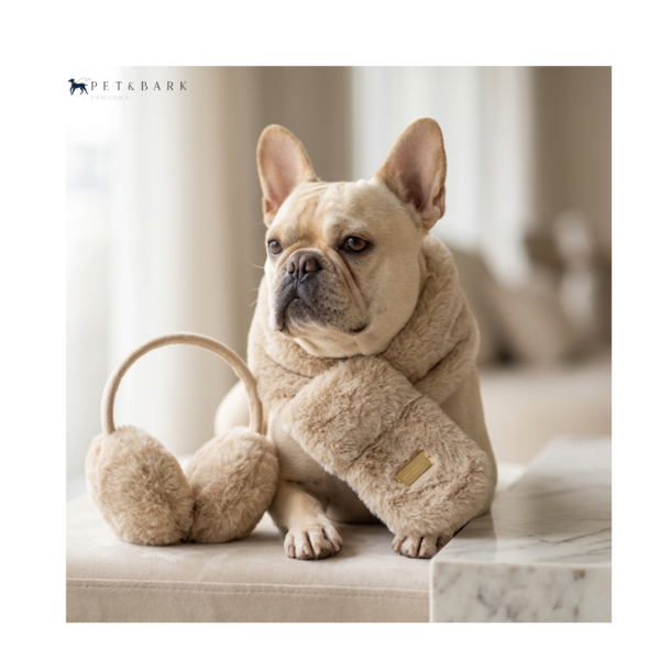 Bufanda y Orejeras Color Capuccino pet&bark1 Bufanda y Orejeras Color Capuccino