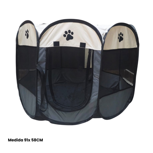 Casa Corral para Perros color gris y Negro medidas Casa Corral Para Perro Y Gato Plegable