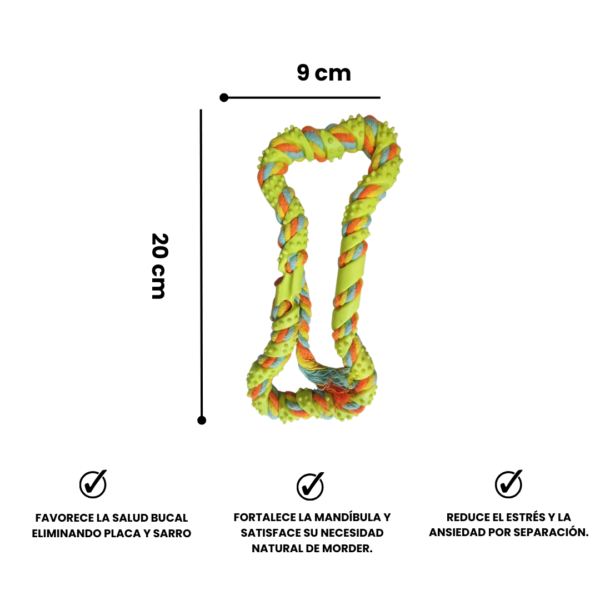 Juguete Mordedera con lazo para Perros