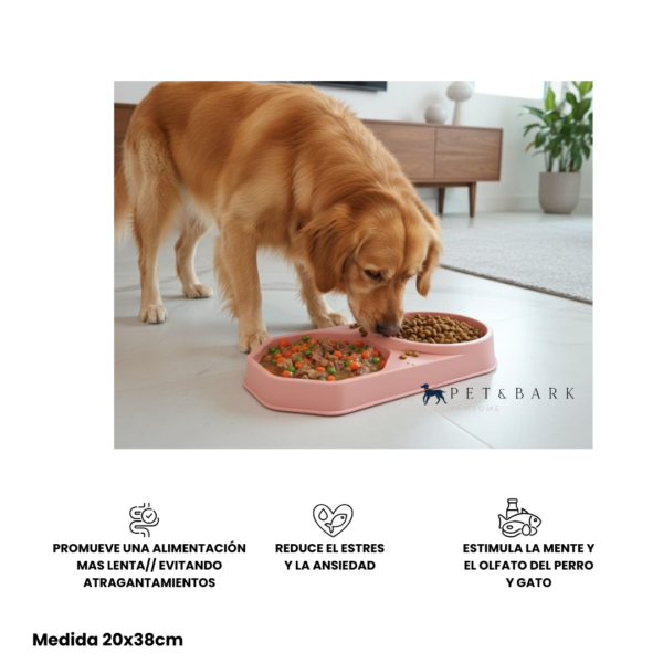 Comedero 2 en 1, Antiansiedad