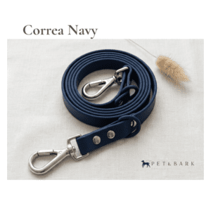 Correa Navy Biothane Manos Libres