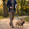 correa manos libres azul navy pet&bark Correa Navy Biothane Manos Libres